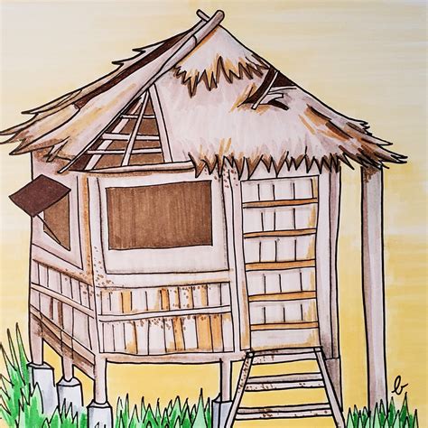 simple easy bahay kubo drawing|simple bahay kubo design ideas & pictures (6404 .